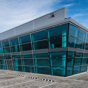 budynek biurowy Kauno Raj wykonany z płyt warstwowych ściennych